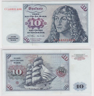 T146313 Banknote 10 DM Deutsche Mark Ro. 270a Schein 2.Jan. 1970 KN CC 4483140 R - 10 Deutsche Mark