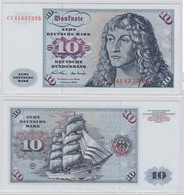 T146485 Banknote 10 DM Deutsche Mark Ro. 270a Schein 2.Jan. 1970 KN CC 4183733 R - 10 DM