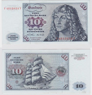 T146722 Banknote 10 DM Deutsche Mark Ro. 270a Schein 2.Jan. 1970 KN F 4812624 Y - 10 DM