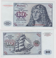 T146863 Banknote 10 DM Deutsche Mark Ro. 270a Schein 2.Jan. 1970 KN CB 5834803 J - 10 Deutsche Mark