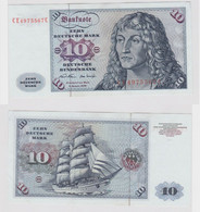 T146864 Banknote 10 DM Deutsche Mark Ro. 270b Schein 2.Jan. 1970 KN CE 4975567 C - 10 DM