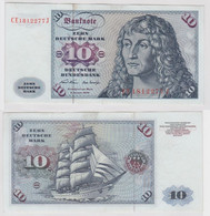 T146878 Banknote 10 DM Deutsche Mark Ro. 270b Schein 2.Jan. 1970 KN CE 1812277 J - 10 Deutsche Mark