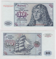 T146882 Banknote 10 DM Deutsche Mark Ro. 270b Schein 2.Jan. 1970 KN CE 6786556 F - 10 DM