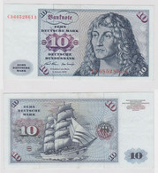T146887 Banknote 10 DM Deutsche Mark Ro. 270a Schein 2.Jan. 1970 KN CD 6852861 A - 10 DM