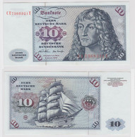 T146888 Banknote 10 DM Deutsche Mark Ro. 270b Schein 2.Jan. 1970 KN CE 7368321 E - 10 DM
