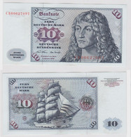 T146903 Banknote 10 DM Deutsche Mark Ro. 270a Schein 2.Jan. 1970 KN CB 0062709 T - 10 Deutsche Mark
