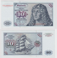 T146912 Banknote 10 DM Deutsche Mark Ro. 270b Schein 2.Jan. 1970 KN CE 1888954 C - 10 DM