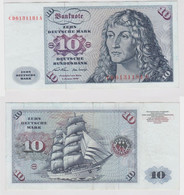 T146928 Banknote 10 DM Deutsche Mark Ro. 270a Schein 2.Jan. 1970 KN CD 6131181 A - 10 Deutsche Mark