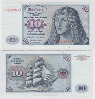 T146934 Banknote 10 DM Deutsche Mark Ro. 270a Schein 2.Jan. 1970 KN CD 5498910 A - 10 Deutsche Mark