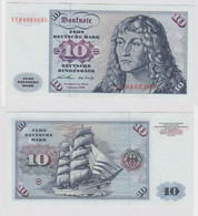 T146940 Banknote 10 DM Deutsche Mark Ro. 270a Schein 2.Jan. 1970 KN CC 0432362 U - 10 DM