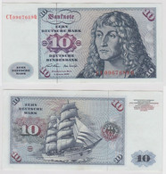 T146943 Banknote 10 DM Deutsche Mark Ro. 270b Schein 2.Jan. 1970 KN CE 0967689 Q - 10 Deutsche Mark