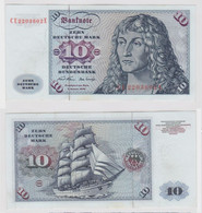 T146946 Banknote 10 DM Deutsche Mark Ro. 270b Schein 2.Jan. 1970 KN CE 2203602 E - 10 Deutsche Mark