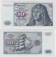 T146949 Banknote 10 DM Deutsche Mark Ro. 270b Schein 2.Jan. 1970 KN CE 5343401 N - 10 DM