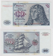T146954 Banknote 10 DM Deutsche Mark Ro. 270b Schein 2.Jan. 1970 KN CE 6218174 J - 10 DM
