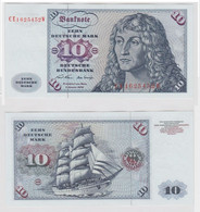 T146960 Banknote 10 DM Deutsche Mark Ro. 270b Schein 2.Jan. 1970 KN CE 1625452 W - 10 Deutsche Mark