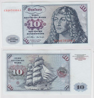 T146968 Banknote 10 DM Deutsche Mark Ro. 270a Schein 2.Jan. 1970 KN CD 8670394 A - 10 Deutsche Mark