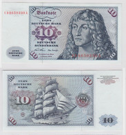 T146969 Banknote 10 DM Deutsche Mark Ro. 270a Schein 2.Jan. 1970 KN CD 8650330 A - 10 Deutsche Mark