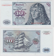 T147002 Banknote 10 DM Deutsche Mark Ro. 270a Schein 2.Jan. 1970 KN CD 8670920 A - 10 DM