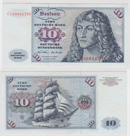 T147014 Banknote 10 DM Deutsche Mark Ro. 270a Schein 2.Jan. 1970 KN CC 5664179 U - 10 Deutsche Mark