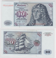 T147041 Banknote 10 DM Deutsche Mark Ro. 270b Schein 2.Jan. 1970 KN CE 7114839 E - 10 Deutsche Mark
