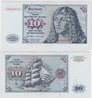 T147052 Banknote 10 DM Deutsche Mark Ro. 270a Schein 2.Jan. 1970 KN CD 6260070 A - 10 Deutsche Mark