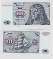 T147129 Banknote 10 DM Deutsche Mark Ro. 270b Schein 2.Jan. 1970 KN CE 6803948 E - 10 Deutsche Mark