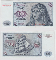 T147153 Banknote 10 DM Deutsche Mark Ro. 270a Schein 2.Jan. 1970 KN CD 8243980 A - 10 Deutsche Mark