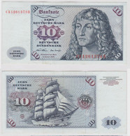 T147156 Banknote 10 DM Deutsche Mark Ro. 270a Schein 2.Jan. 1970 KN CB 1261370 R - 10 Deutsche Mark