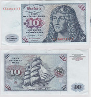T147158 Banknote 10 DM Deutsche Mark Ro. 275a Schein 1.Juni 1977 KN CH 3567471 V - 10 DM
