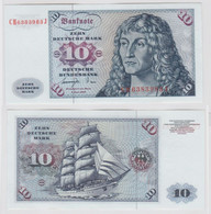 T147159 Banknote 10 DM Deutsche Mark Ro. 275a Schein 1.Juni 1977 KN CH 6383983 J - 10 Deutsche Mark