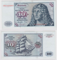 T147160 Banknote 10 DM Deutsche Mark Ro. 275a Schein 1.Juni 1977 KN CH 7422980 J - 10 DM