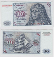 T147171 Banknote 10 DM Deutsche Mark Ro. 275a Schein 1.Juni 1977 KN CG 8154051 H - 10 DM