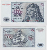 T147193 Banknote 10 DM Deutsche Mark Ro. 270a Schein 2.Jan. 1970 KN CD 8650150 A - 10 Deutsche Mark