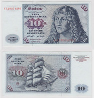 T147230 Banknote 10 DM Deutsche Mark Ro. 270a Schein 2.Jan. 1970 KN CA 2937420 J - 10 Deutsche Mark