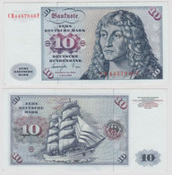 T147280 Banknote 10 DM Deutsche Mark Ro. 275a Schein 1.Juni 1977 KN CH 4457046 F - 10 Deutsche Mark