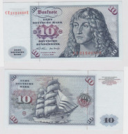 T147291 Banknote 10 DM Deutsche Mark Ro. 270b Schein 2.Jan. 1970 KN CE 2124680 E - 10 Deutsche Mark