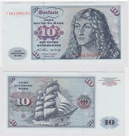 T147312 Banknote 10 DM Deutsche Mark Ro. 270a Schein 2.Jan. 1970 KN CD 6159619 A - 10 DM