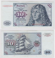 T147379 Banknote 10 DM Deutsche Mark Ro. 270a Schein 2.Jan. 1970 KN CD 9087650 A - 10 Deutsche Mark
