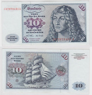 T147418 Banknote 10 DM Deutsche Mark Ro. 270a Schein 2.Jan. 1970 KN CD 7973451 A - 10 DM
