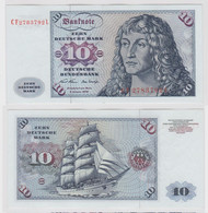 T147455 Banknote 10 DM Deutsche Mark Ro. 270b Schein 2.Jan. 1970 KN CF 2783792 L - 10 Deutsche Mark
