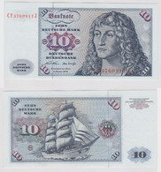 T147457 Banknote 10 DM Deutsche Mark Ro. 270b Schein 2.Jan. 1970 KN CF 3760911 J - 10 Deutsche Mark