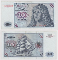 T147491 Banknote 10 DM Deutsche Mark Ro. 270b Schein 2.Jan. 1970 KN CE 3773880 E - 10 Deutsche Mark