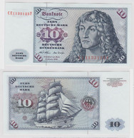 T147497 Banknote 10 DM Deutsche Mark Ro. 270b Schein 2.Jan. 1970 KN CE 1133123 F - 10 Deutsche Mark