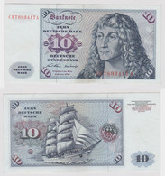 T147501 Banknote 10 DM Deutsche Mark Ro. 270a Schein 2.Jan. 1970 KN CD 7893417 A - 10 DM
