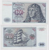 T147502 Banknote 10 DM Deutsche Mark Ro. 270b Schein 2.Jan. 1970 KN CE 7441438 K - 10 DM