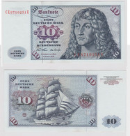 T147522 Banknote 10 DM Deutsche Mark Ro. 270b Schein 2.Jan. 1970 KN CE 8710251 E - 10 DM