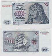 T147523 Banknote 10 DM Deutsche Mark Ro. 270b Schein 2.Jan. 1970 KN CE 9735382 Q - 10 Deutsche Mark