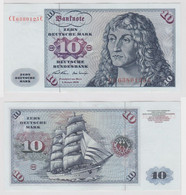T147525 Banknote 10 DM Deutsche Mark Ro. 270b Schein 2.Jan. 1970 KN CE 6380125 C - 10 Deutsche Mark