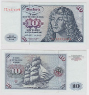 T147526 Banknote 10 DM Deutsche Mark Ro. 270b Schein 2.Jan. 1970 KN CE 7357050 K - 10 Deutsche Mark