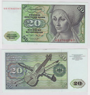 T147844 Banknote 20 DM Deutsche Mark Ro. 271a Schein 2.Jan. 1970 KN GB 3704279 T - 20 Deutsche Mark